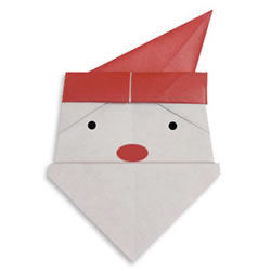圣诞老人折纸方法