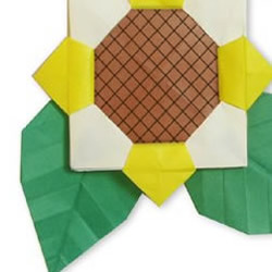 向日葵折纸方法