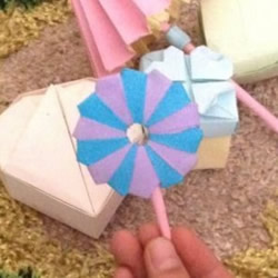 儿童棒棒糖的折法图解 折纸棒棒糖手工制作