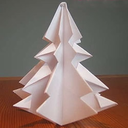 立体圣诞树怎么折图解 儿童圣诞树折纸教程