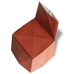 简单沙发的折法图解 幼儿折纸单人沙发的方法