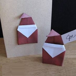 折纸圣诞老人的方法