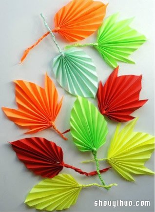 折纸树叶的方法步骤 叶片的折法图解教程