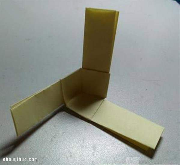 折纸竹蜻蜓的折法 手工折纸竹蜻蜓玩具图解
