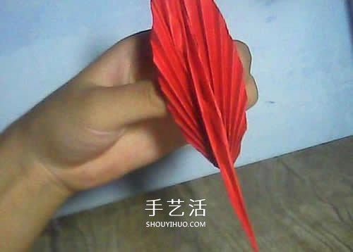 儿童羽毛笔的折法图解 简单折纸羽毛笔教程