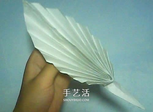 儿童羽毛笔的折法图解 简单折纸羽毛笔教程