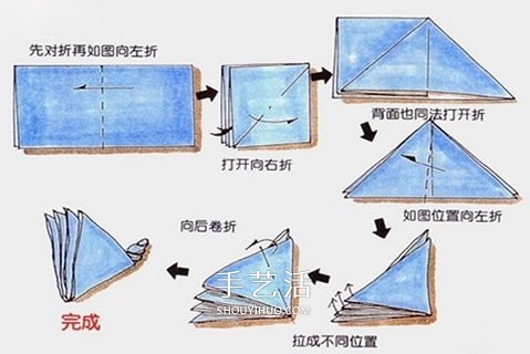 餐巾折大雁的方法图解 简单餐巾大雁的折法