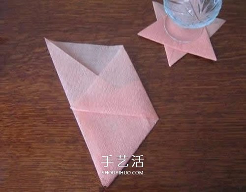 手工六角星杯垫的折法 简单星星杯垫怎么折