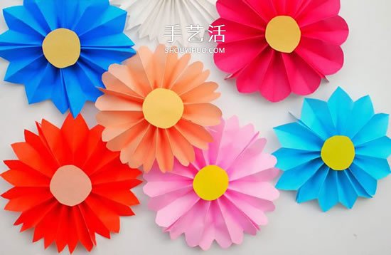 幼儿园彩纸做花的教程 简单手工纸花制作方法
