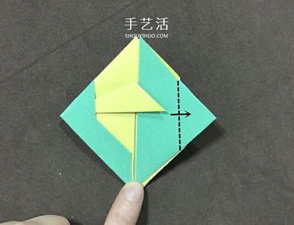儿童简单折纸小金鱼的折法图解