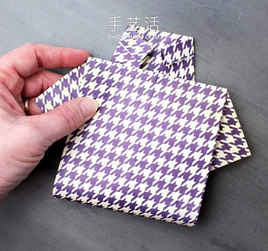 儿童手工折纸父亲节衬衫贺卡的折法图解