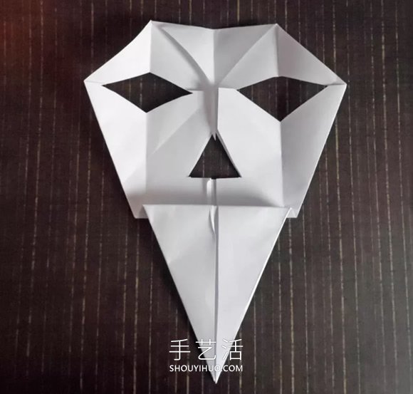 折纸骷髅头面具的折法图解教程