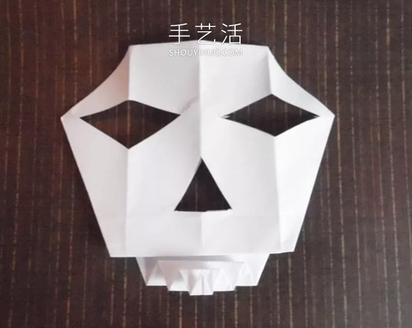 折纸骷髅头面具的折法图解教程