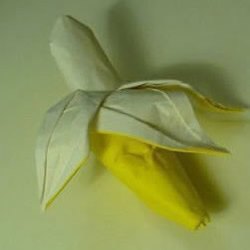 折纸香蕉的教程