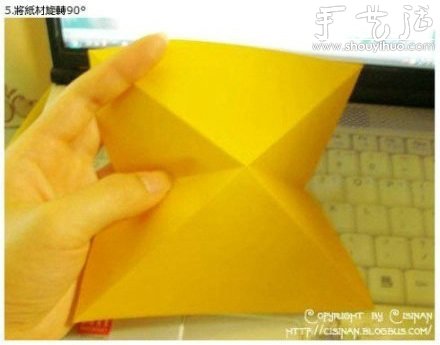 手工折纸可爱皮卡丘的教程