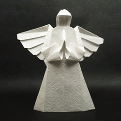 超复杂手工折纸天使的折法步骤图解教程