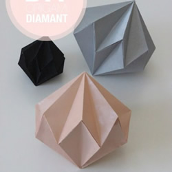 折纸钻石的折法图解 手工折纸钻石方法步骤
