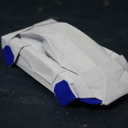 怎么折跑车的教程 手工跑车折纸方法图解