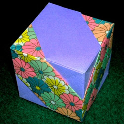 立方体怎么折图解教程 手工折纸立方体的步骤