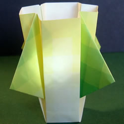 手工花瓶的折法图解 详细折花瓶教程步骤