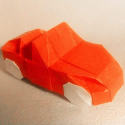 折纸汽车的详细教程 折一辆帅气的敞篷车图解