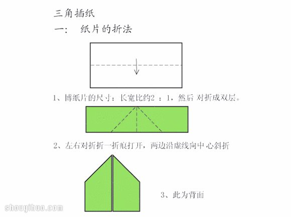 三角插的折法及三角插基本插入组合方法图解