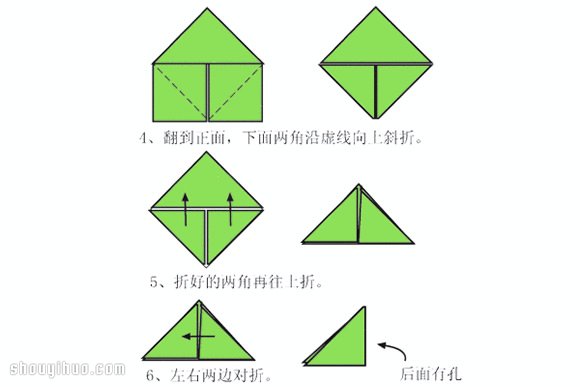 三角插的折法及三角插基本插入组合方法图解