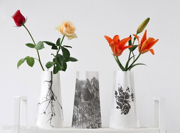 折纸花瓶的方法 手工折纸花瓶图解教程