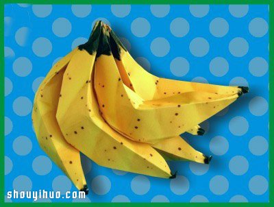 如何折纸香蕉 折纸香蕉的折法步骤图解教程