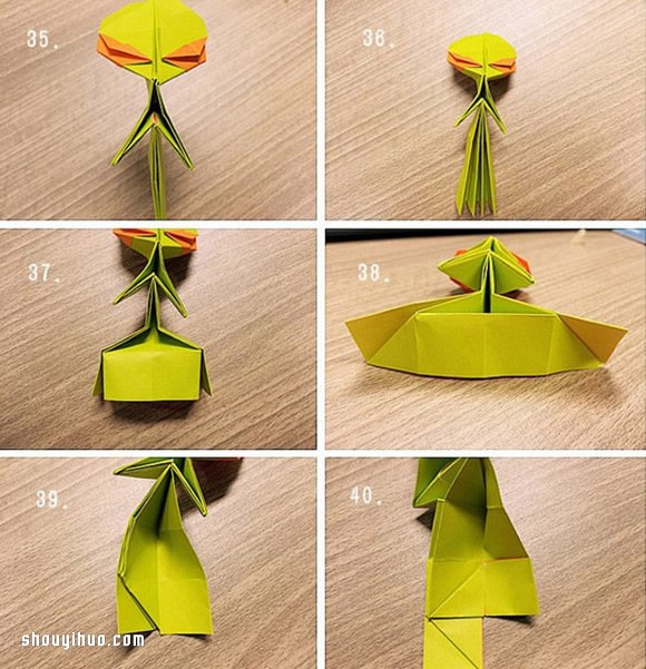 折纸外星人的折法图解 手工折纸外星人教程