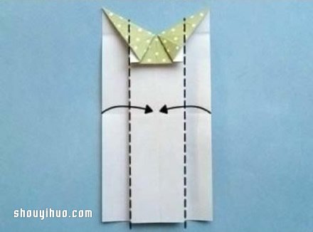 折纸衣服步骤图 手工折连衣裙的折法图解教程