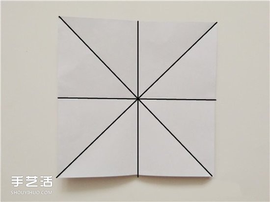 扑克牌黑桃和梅花花色的折纸方法图解