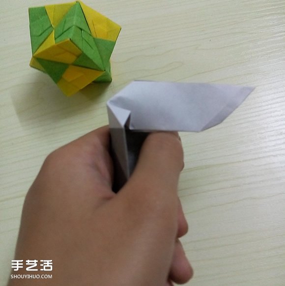 折纸折叠小刀的折法 手工折可折叠弹簧刀图解