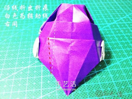 立体小汽车的折法图解 手工折纸汽车的折法