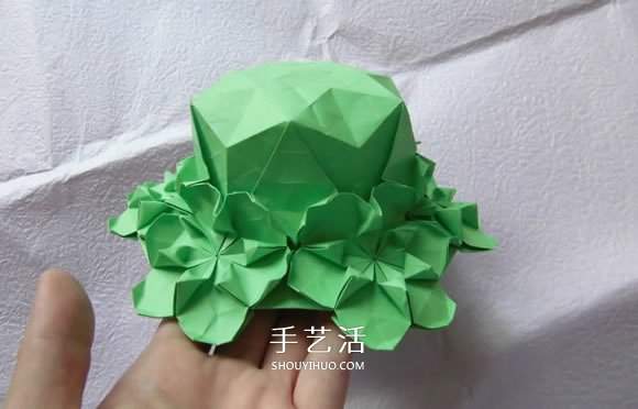 漂亮草帽子的折法图解 折纸花草帽的方法步骤