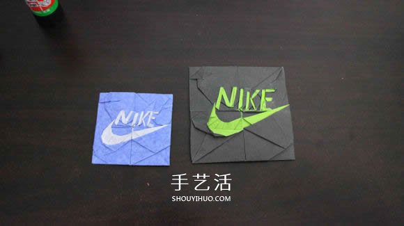 耐克标志的折纸方法 怎么折NIKE标志的图解