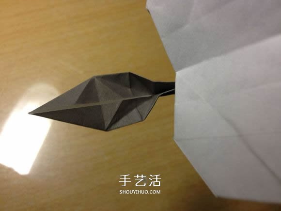 挖土机的折纸方法图解 手工挖掘机的折法过程