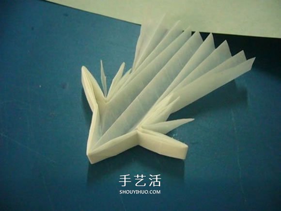 龙头戒指的折纸方法 手工折纸龙头戒图解教程