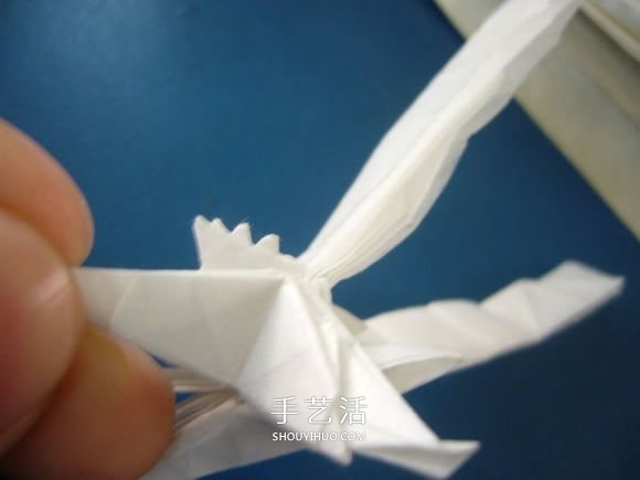 龙头戒指的折纸方法 手工折纸龙头戒图解教程