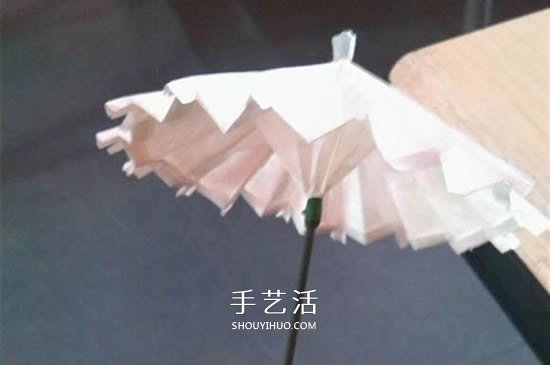 迷你油纸伞制作方法 折纸做油纸伞图解教程