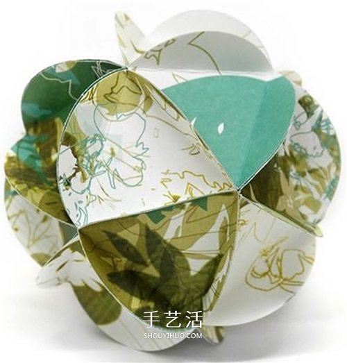 简单又漂亮纸花球的做法 节日挂起来作为装饰