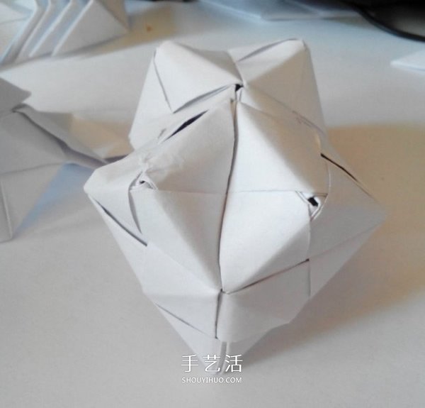 多面立方体的折法图解 折纸立方体的步骤图
