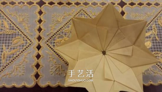 漂亮立体雨伞折纸图解 纸雨伞的折法步骤图