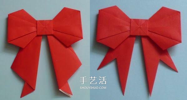 手工折纸蝴蝶结步骤图 简易蝴蝶结折叠方法
