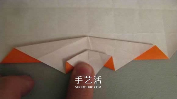 立体南瓜灯的折纸图解 手工复杂南瓜灯的折法