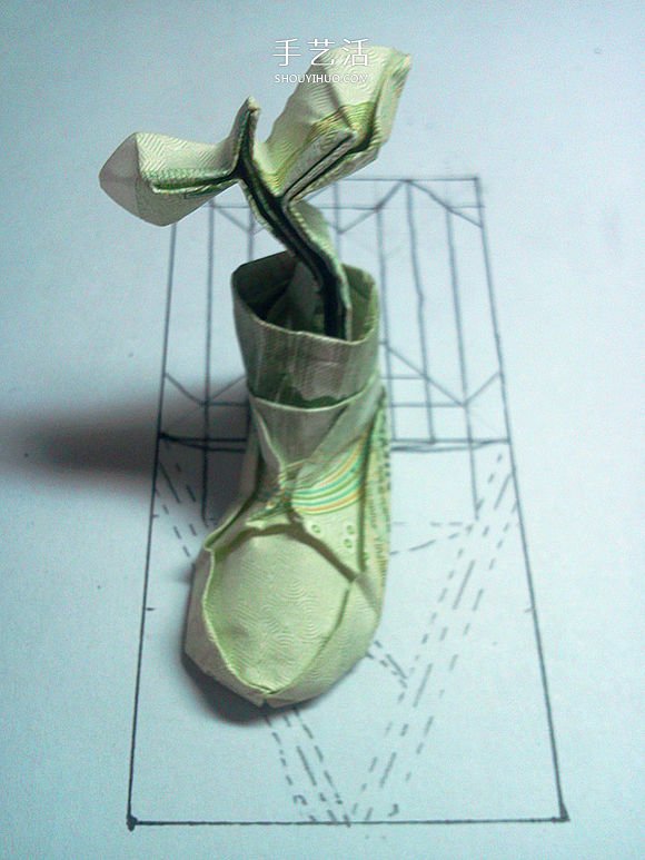 鞋子树苗的折纸方法 这样的组合很有趣！