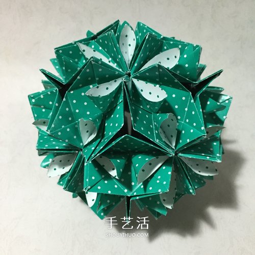 怎么折五瓣花花球的方法 五瓣花球的折纸图解