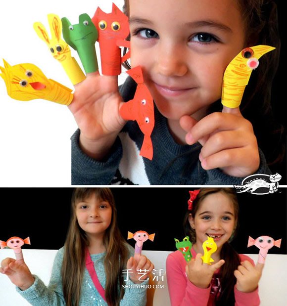 小动物手偶玩具制作 幼儿动物手偶的做法图解