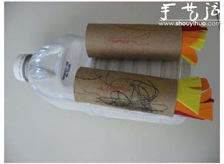 牛奶瓶/塑料瓶手工制作航天飞机