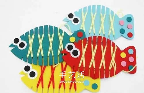 幼儿园手工小制作 各种可爱小鱼的简单做法